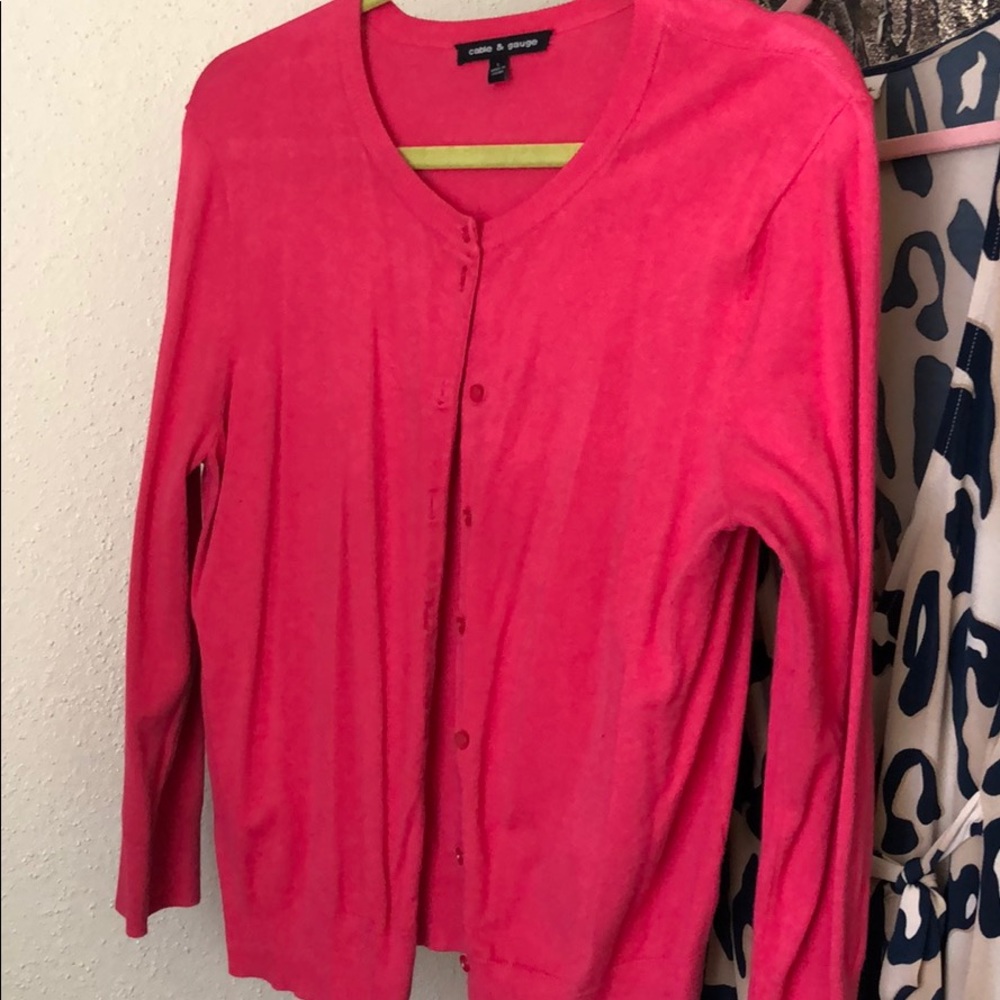 3 for $20 SALE Bright pink cardigan